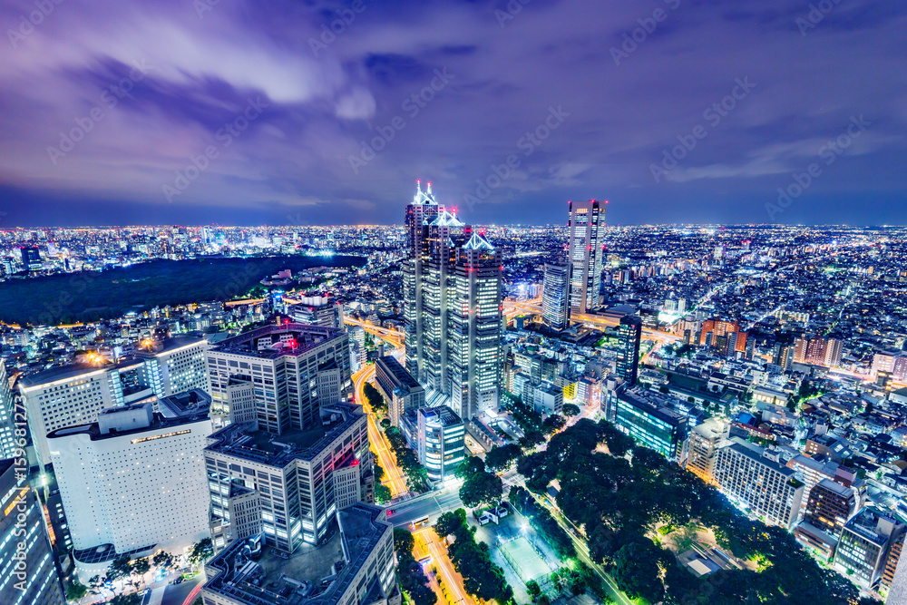 Naklejka premium 東京の夜景