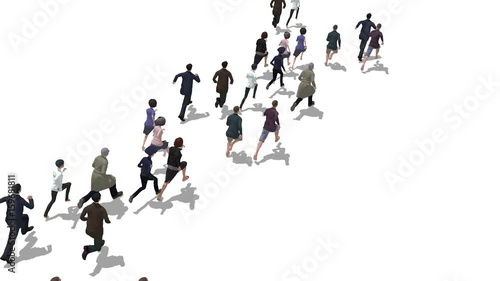 Runners 3D animation