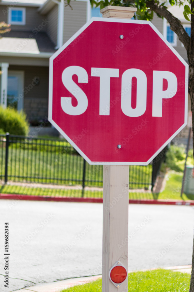 Neighborhood stop sign