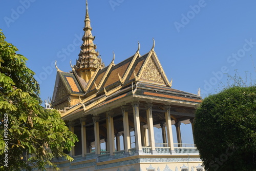 Fototapeta Naklejka Na Ścianę i Meble -  Royal king palace in Cambodia Phnom Penh