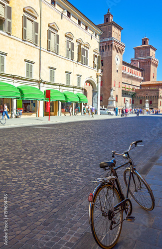 The ancient architectures of Ferrara's old town
