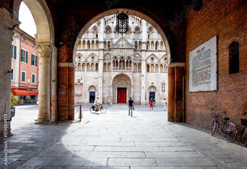 The ancient architectures of Ferrara's old town