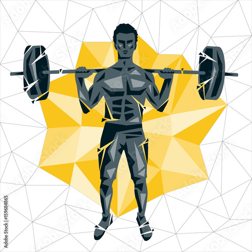 Geometric Crossfit concept