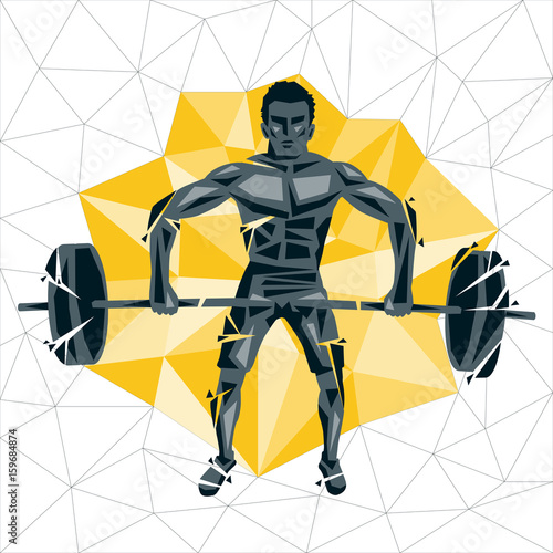 Geometric Crossfit concept