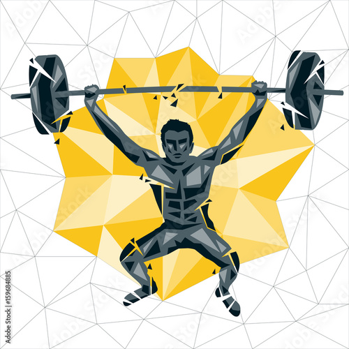 Geometric Crossfit concept
