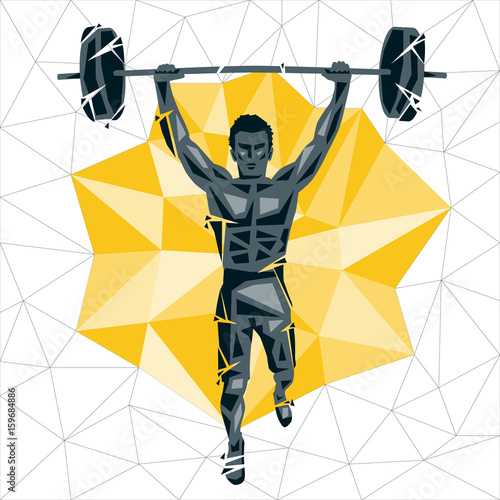 Geometric Crossfit concept