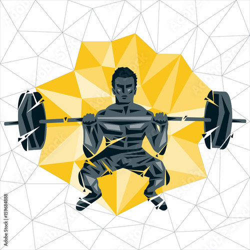 Geometric Crossfit concept