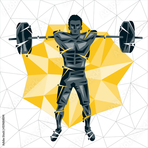 Geometric Crossfit concept