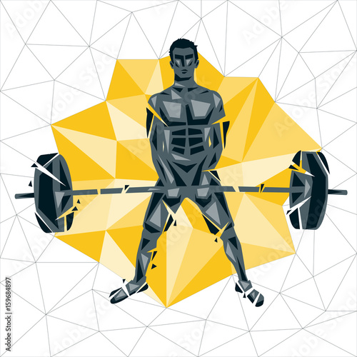 Geometric Crossfit concept