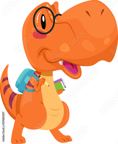 Dinosaur Mascot Student