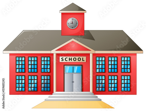 High school modern building