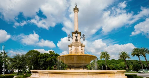 Timelapse of Coral Gables historic Fountain