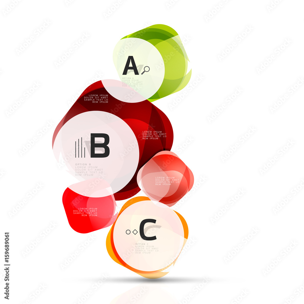 Vector shiny blank web option boxes Vector shiny blank web option boxes
