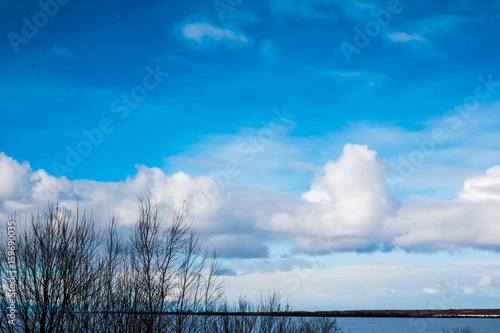 The sky and clouds