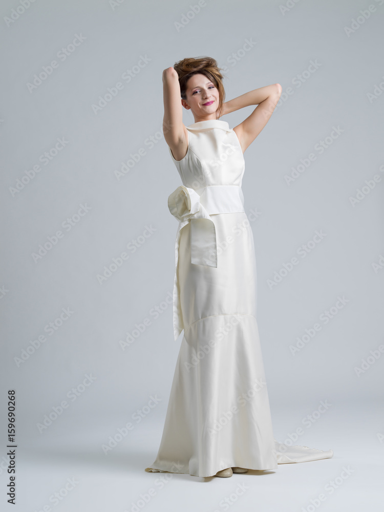 Portrait of beautiful young women in wedding dress Portrait of beautiful young women in wedding dress