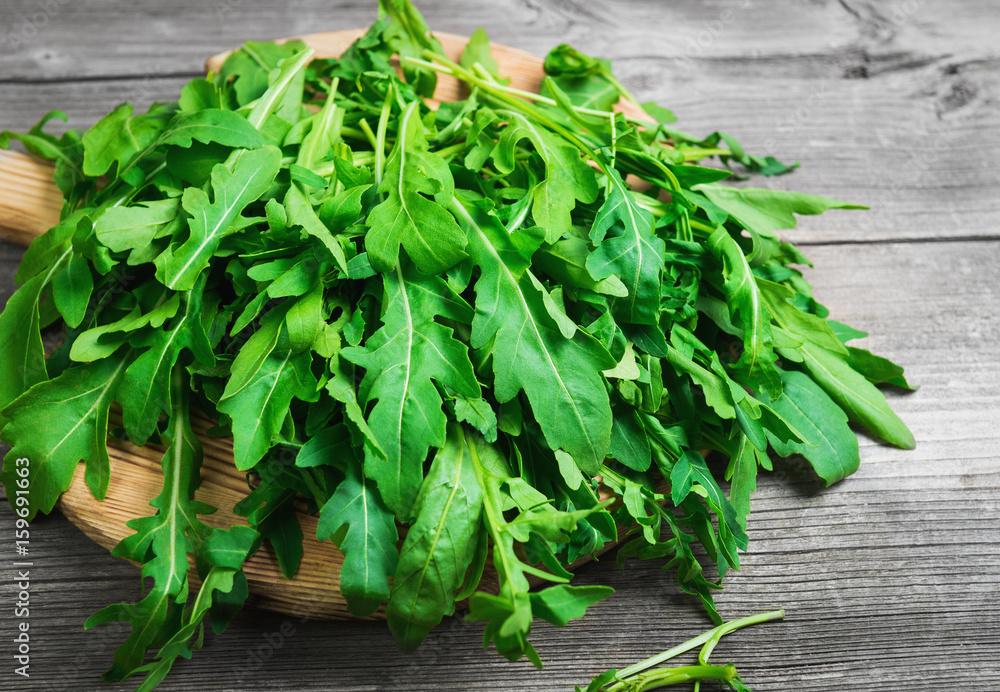 Fresh arugula leaves, rucola Fresh arugula leaves, rucola