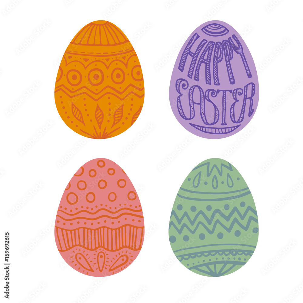 Set of Easter eggs Set of Easter eggs