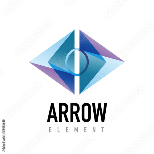 Free Download Vector arrow geometric design logo - GFXLoad