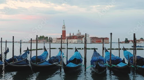 Sunrise in Venice, Italy.