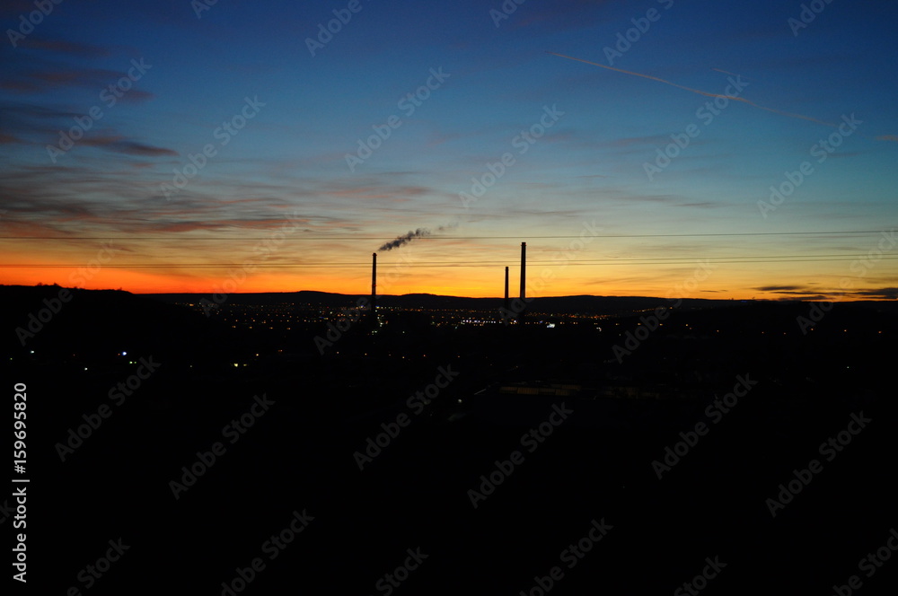 Obraz premium Colorful sky at sunset - Brno, Czech Republic