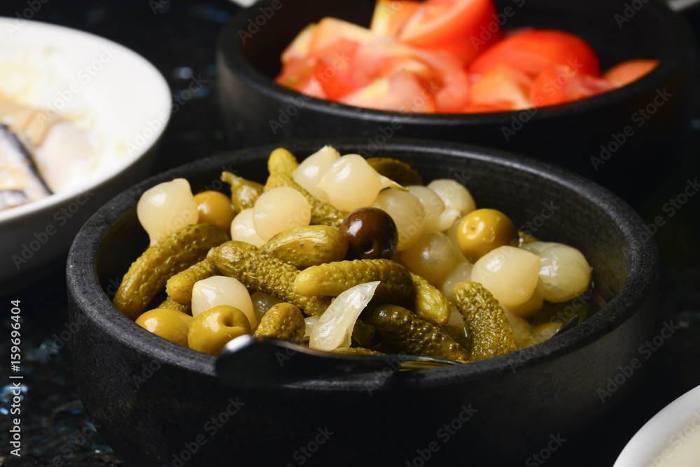green and black olives green and black olives