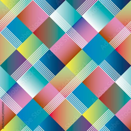 Argyle geometry seamless pa...