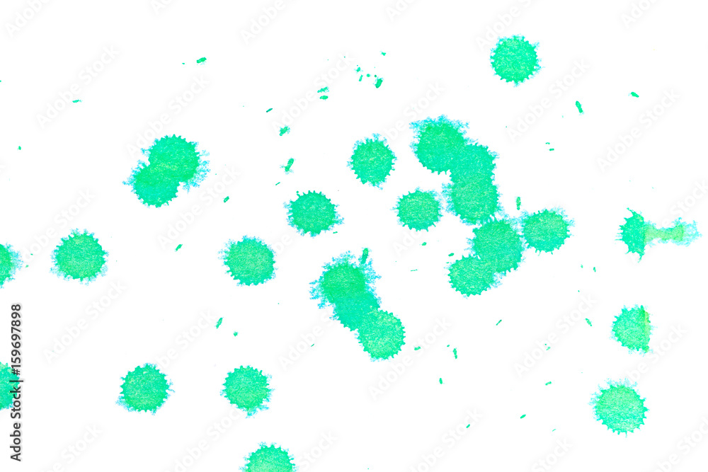 Abstract green ink splash Abstract green ink splash