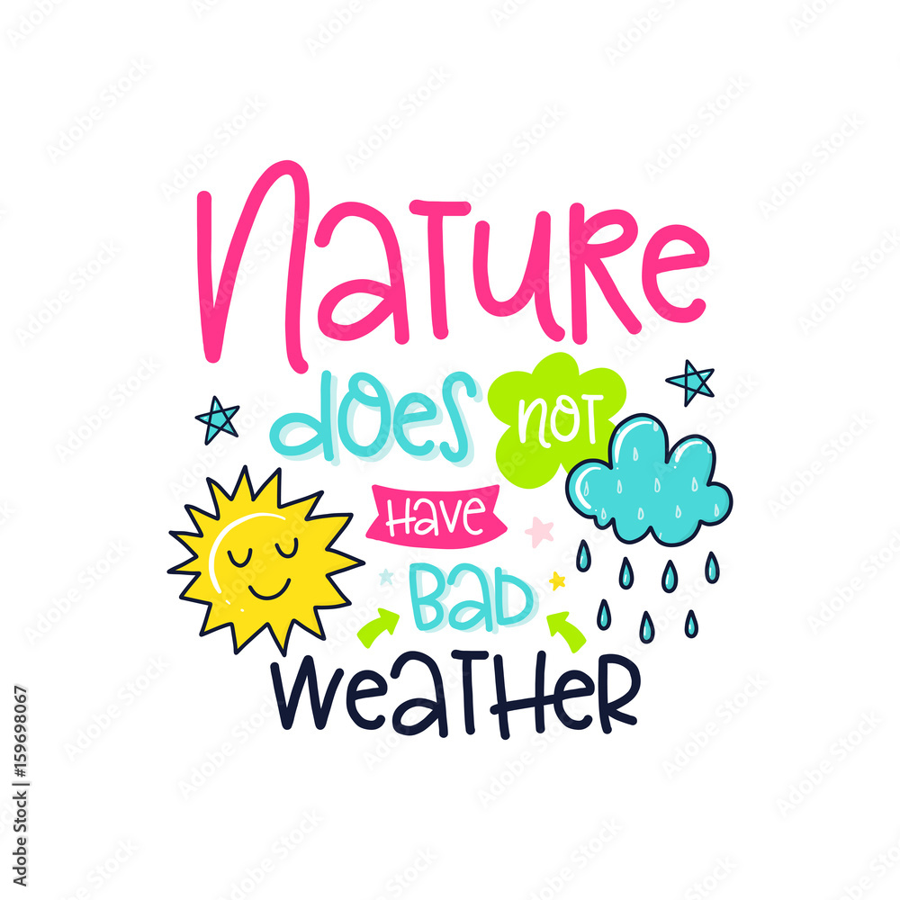 Fototapeta premium Vector poster with phrase