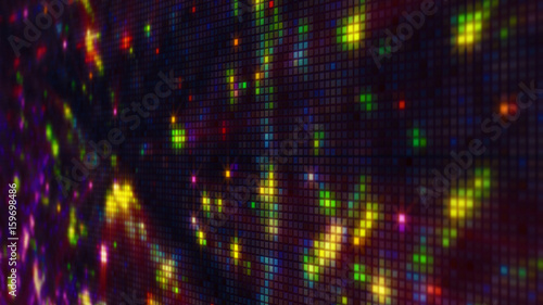 Fireworks on pixelated LED ...