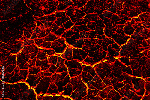 Lava drought in dry ground, Concept lava drought.