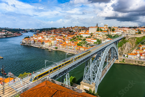 Porto, Portugal Skyline and bridge.