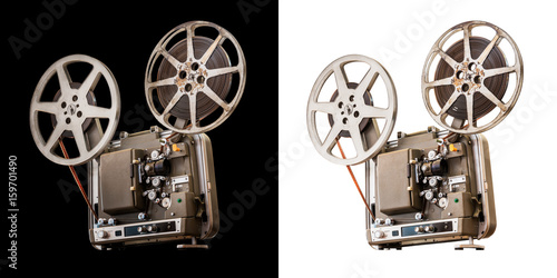 Canvastavla Movie projector isolated