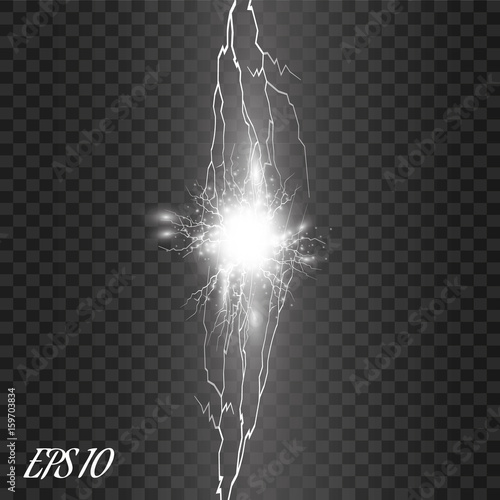 Vector Electricity charge. Illustrations on a transparent background.