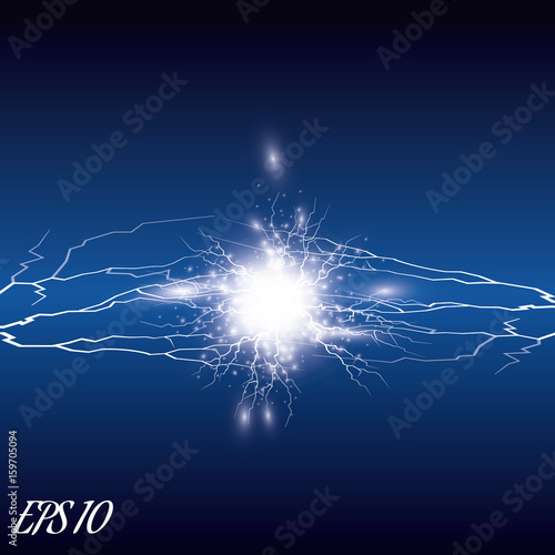 Vector Electricity charge. Illustrations on a transparent background.