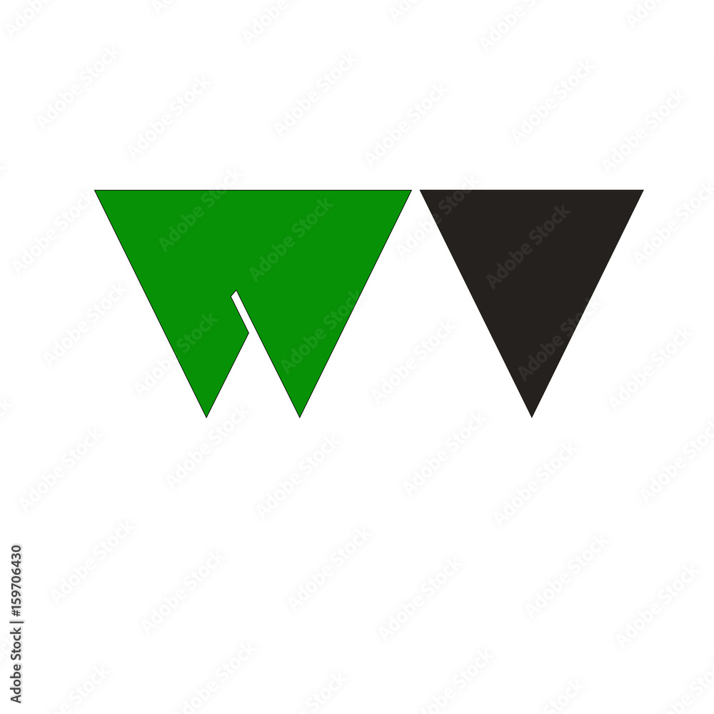 TRIANGLE INNITIALS W DESIGN TRIANGLE INNITIALS W DESIGN