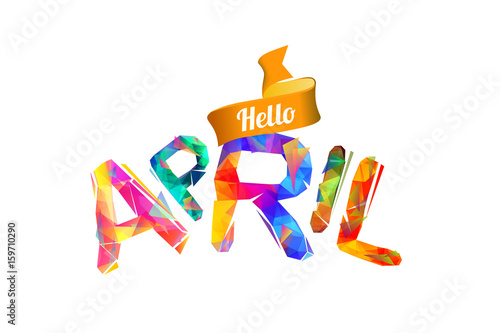 Hello april. Triangular letters