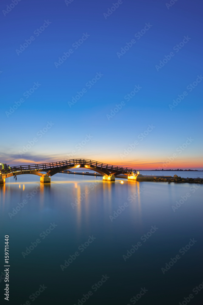 Fototapeta premium Bridge on the Ionian island of Lefkas