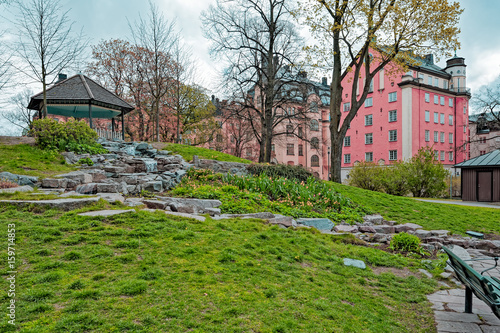 Canvas Print Park at Stockholm, Sweden.