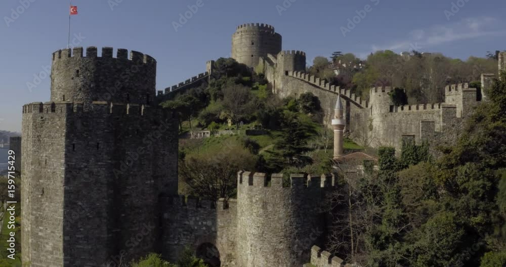 Aerial view of the istanbul, Rumeli Fortress Aerial view of the istanbul, Rumeli Fortress