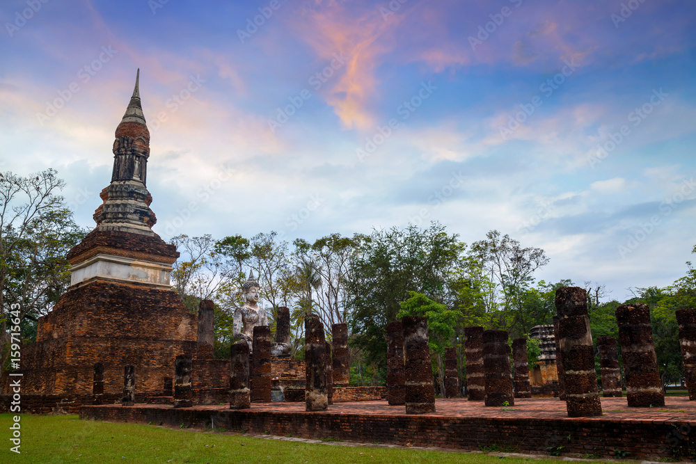 Wat Tra Phang Ngoen Temple at Sukhothai Historical Park, a UNESCO World Heritage Site in Thailand