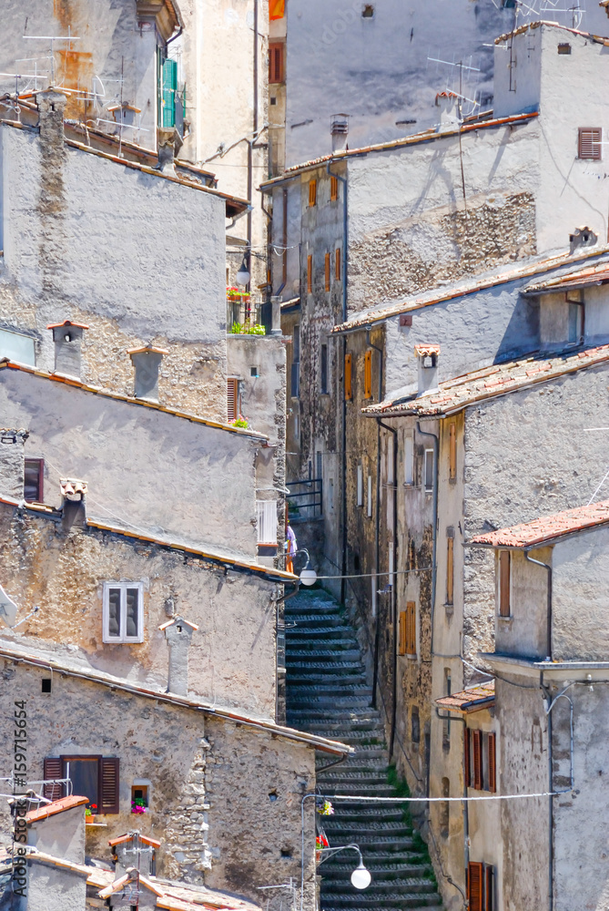 Traveling in Italy. View of the country of Scanno, Abruzzo region. Vertical picture. Traveling in Italy. View of the country of Scanno, Abruzzo region. Vertical picture.