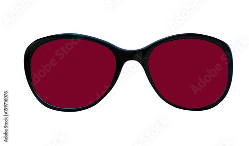 Sunglasses isolated on white background, protection from sun rays