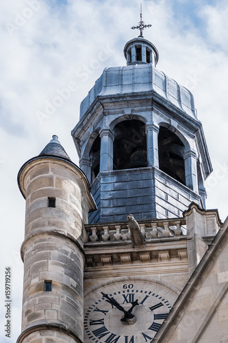 Church of Saint-Etienne-du-Mont (1494 - 1624) in Paris near Pantheon. It contains shrine of St. Genevieve - patron saint of Paris. Church also contains tombs of Blaise Pascal & Jean Racine. Details. photo