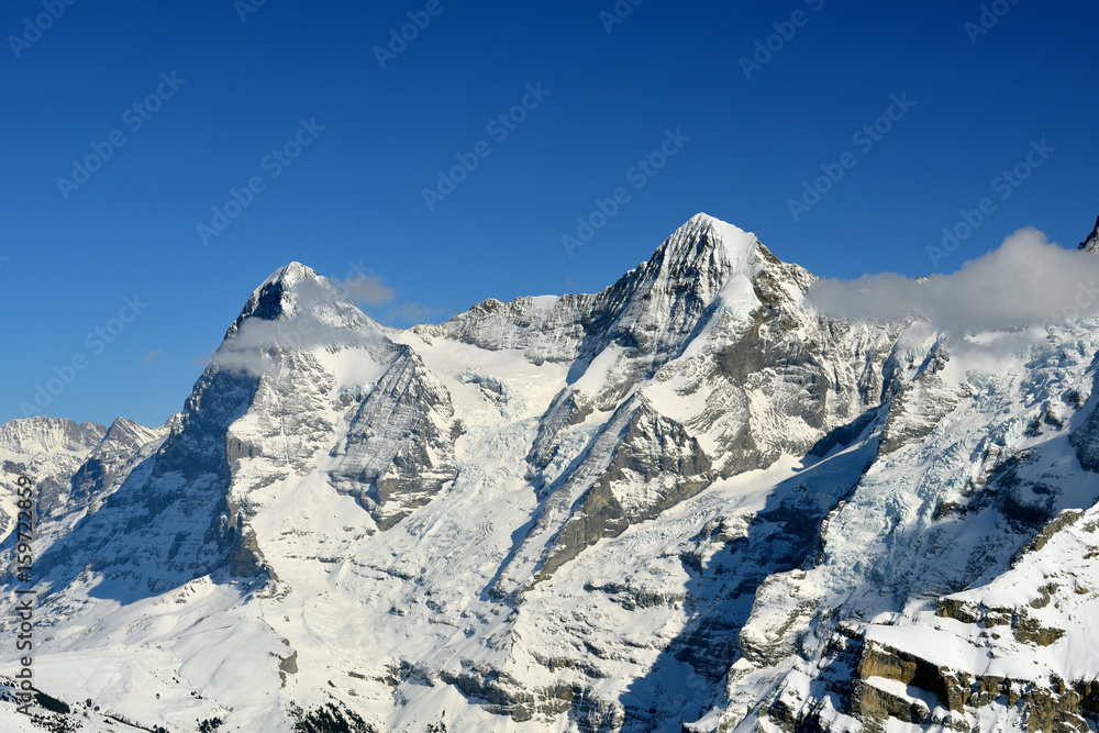 Switzerland Snow Capped Mountains of Interlaken