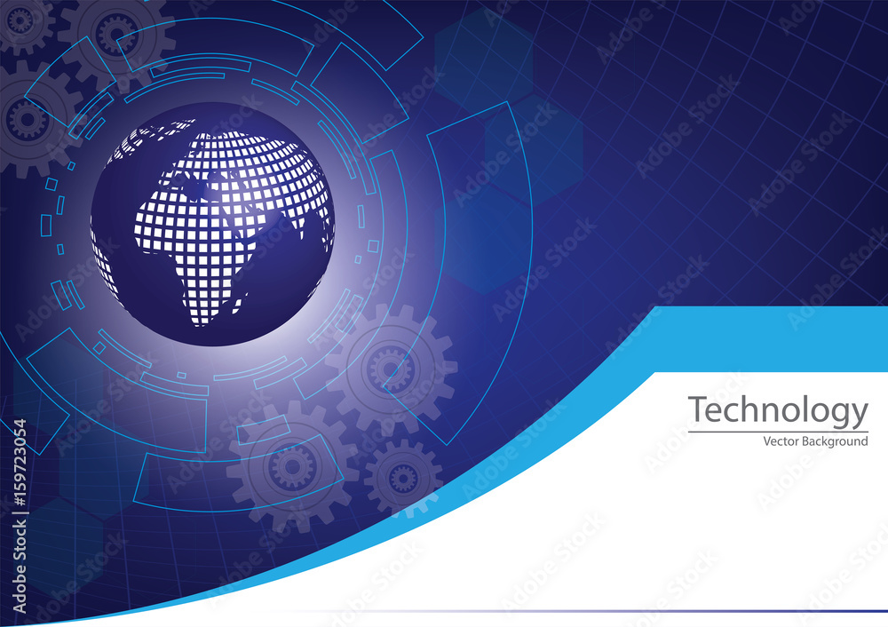 Obraz premium Digital Global Technology Background