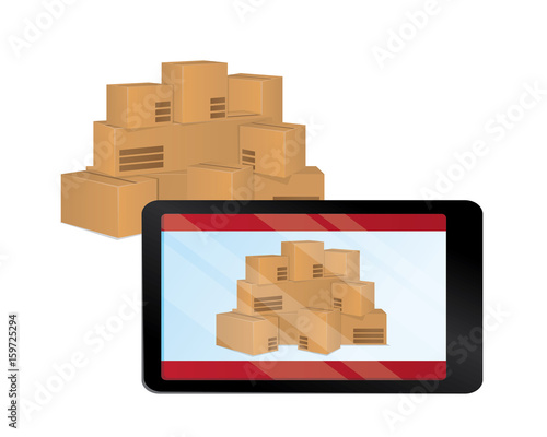 online shopping package with phone