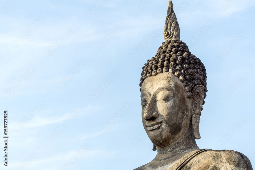 Buddha statue stucco