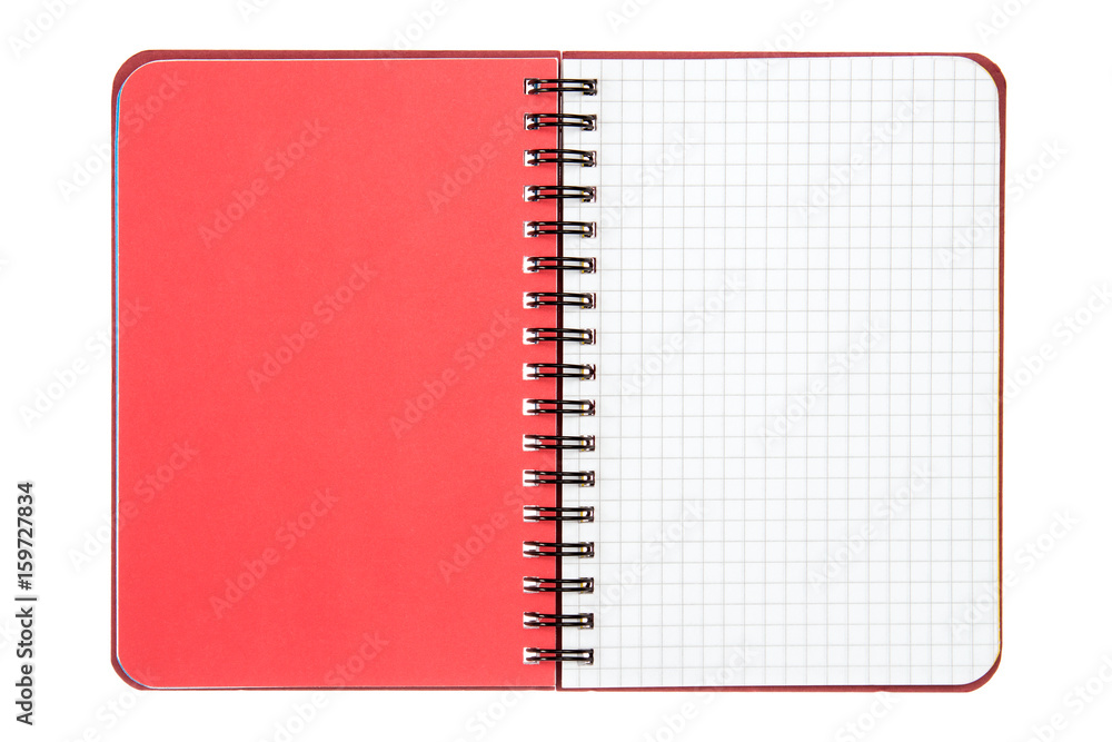 Blank notebook, isolated on white background Blank notebook, isolated on white background