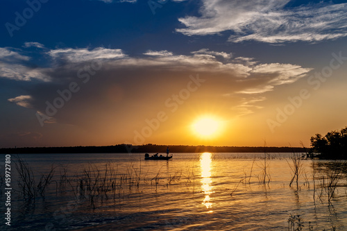 Fishing at Sunset