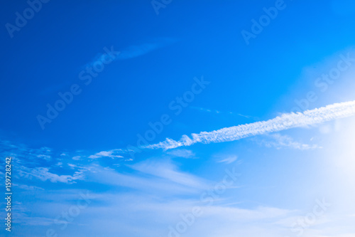blue sky white cloud on air © prat